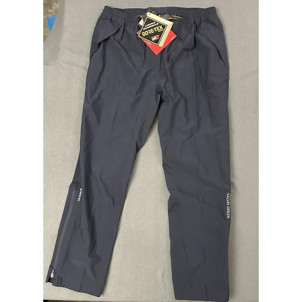 Galvin Green Womens 2XL LONG Black Gore-Tex Waterproof Golf Rain Pants Trousers